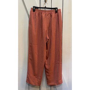 Alfred dunner coral blush pink high waisted pull on pant 18 P